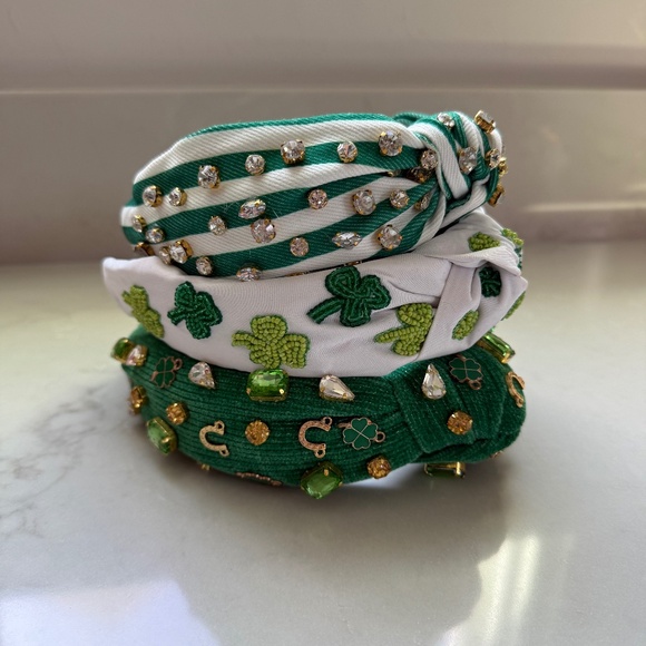 St. Patrick’s Day Headband Collection Set of 3 Twine & Love Boutique Fashion - Picture 1 of 5
